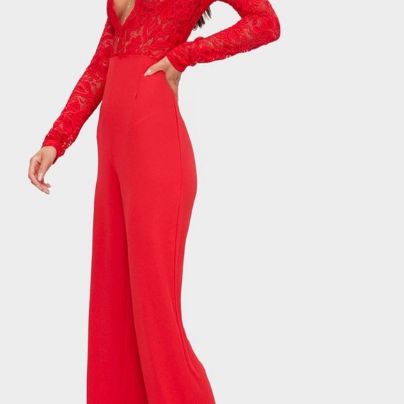 Fire Red Jumpsuit - Picture 7 of 7